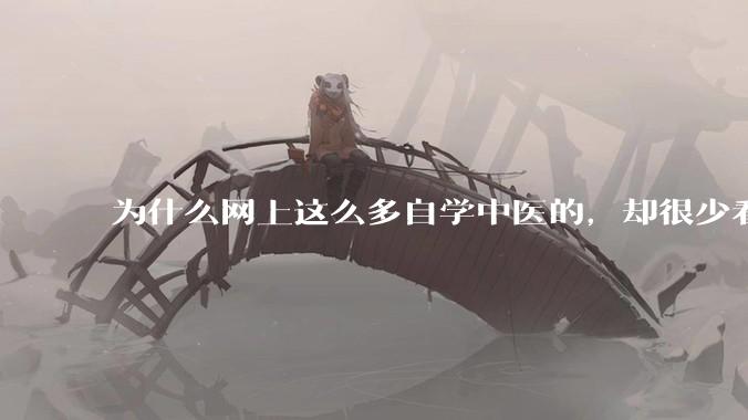 为什么网上这么多自学中医的，却很少看到自学西医的？