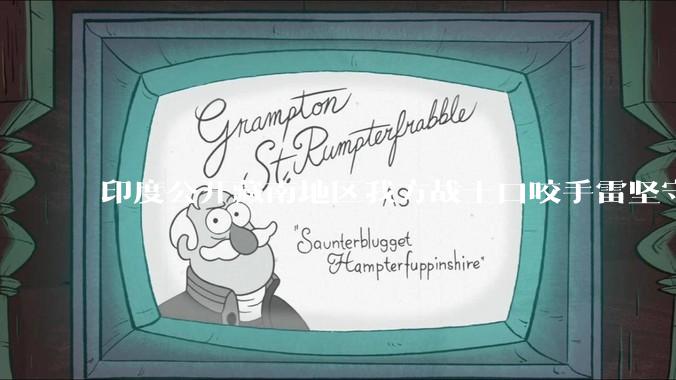 印度公开藏南地区我方战士口咬手雷坚守的***，是想表达什么？